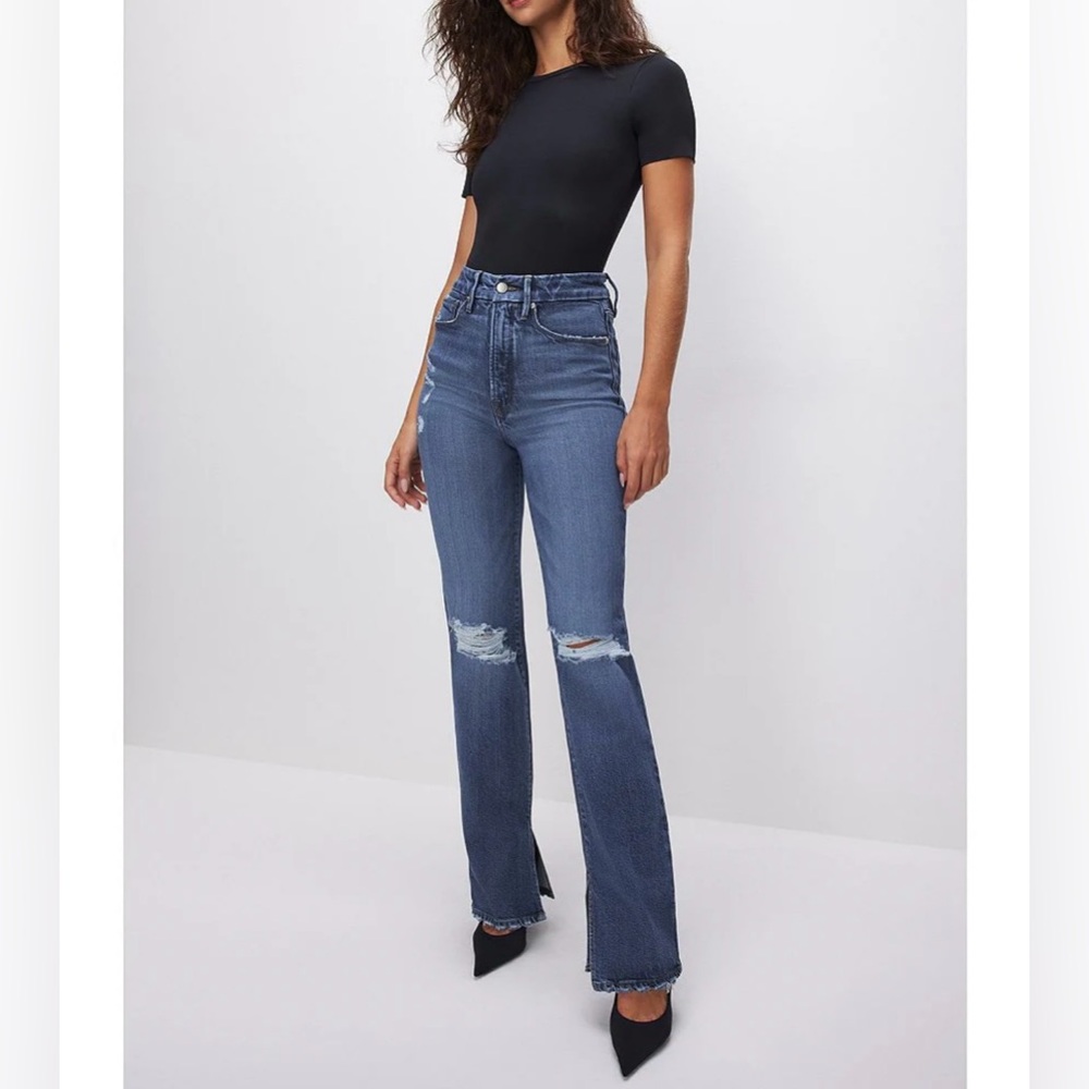 Good American SOFT-TECH Good Boy Straight Jeans